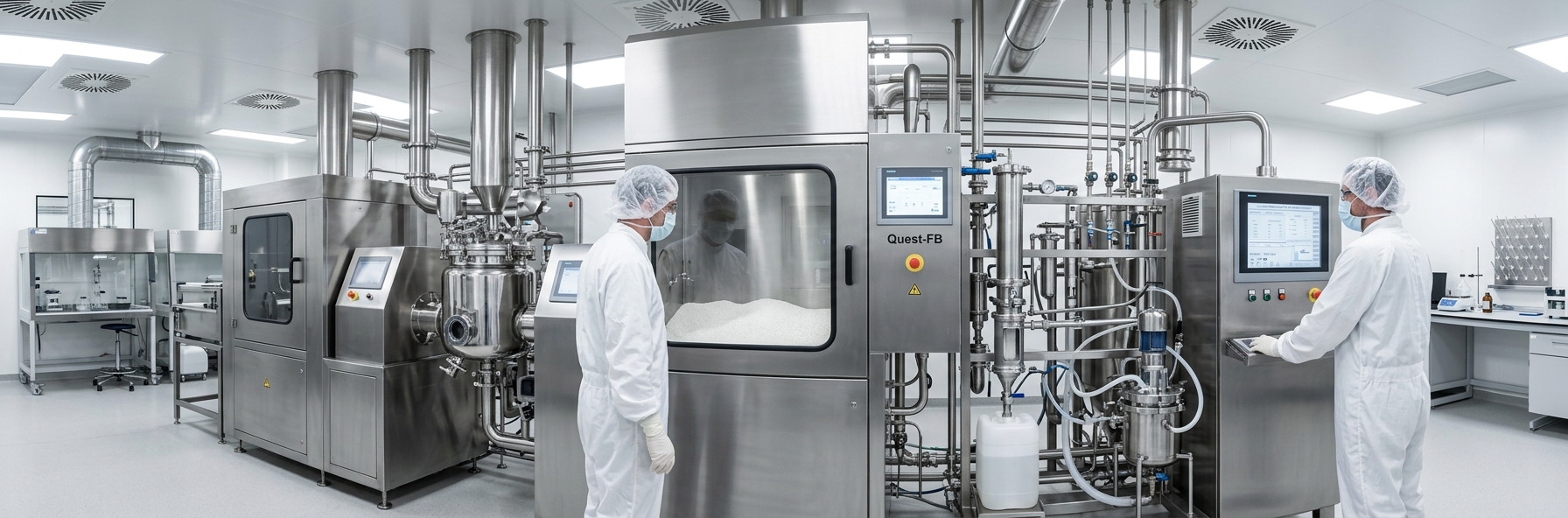 ACG Quest fluid bed processor — Airis Pharma R&D facility